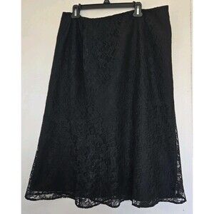 VTG Jones New York Skirt Womens 18W Y2K Black Whimsigoth Witchy Fairy Grunge